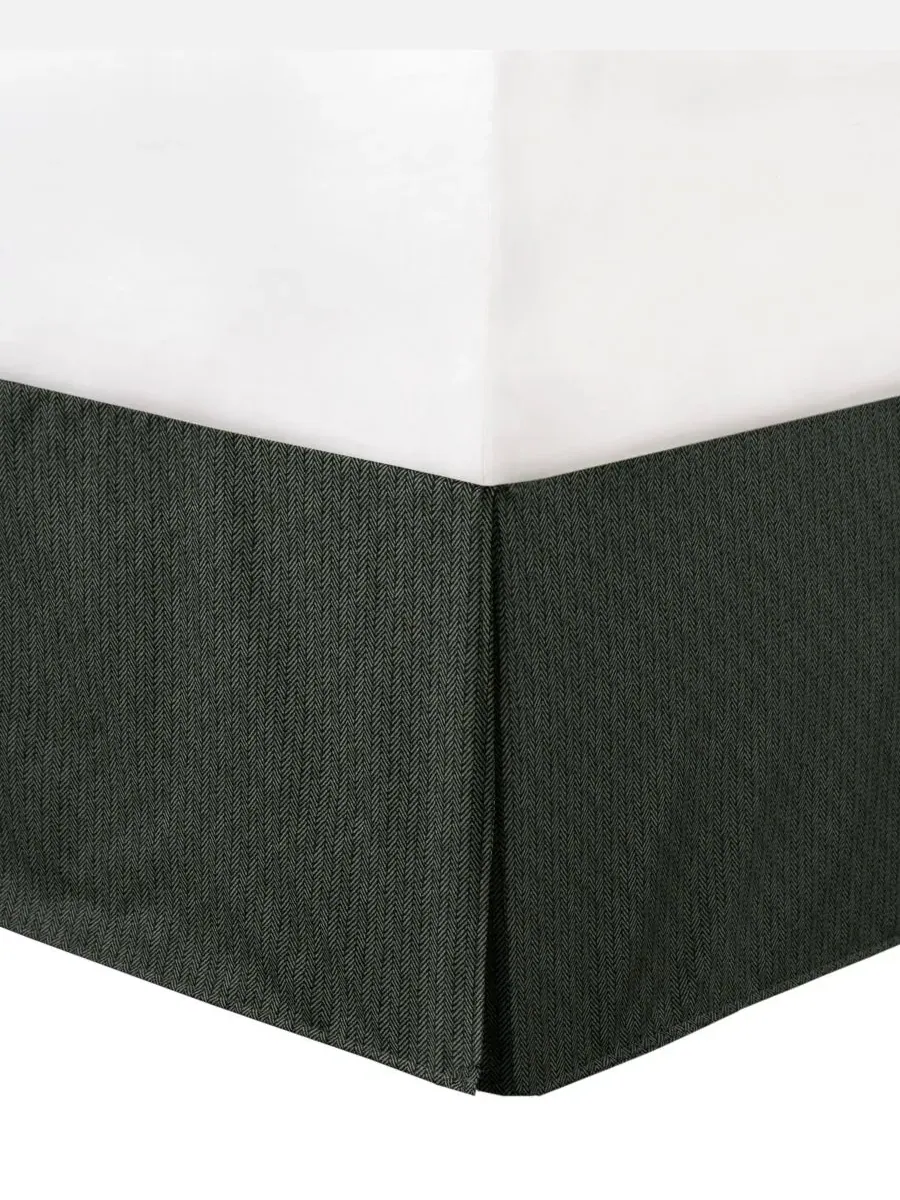 Комплект постельного белья Ridge Herringbone из 6 предметов, для дивана-кровати Madison Park — изображение 9 из 10, серый