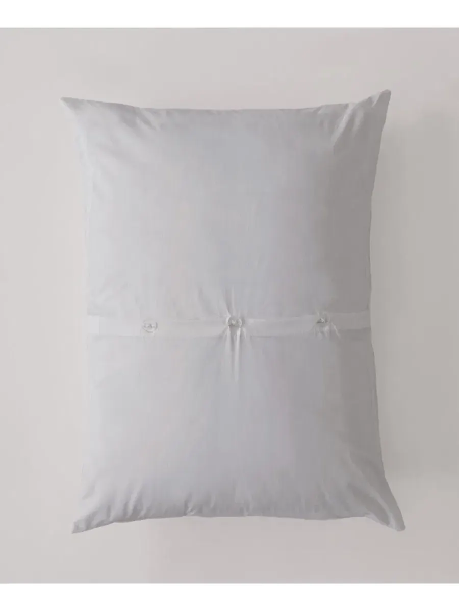 Наволочка на подушку из органического хлопка Cool-Air Percale, 2 шт., King Pact — изображение 2 из 3, серый