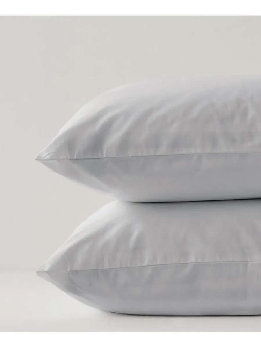 Наволочка на подушку из органического хлопка Cool-Air Percale, 2 шт., King Pact — изображение 3 из 3, серый