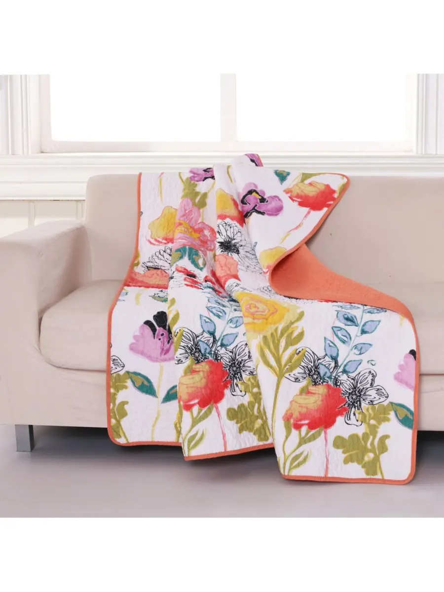 Плед «Акварельная мечта», 50 x 60 дюймов Greenland Home Fashions — изображение 2 из 5, мульти