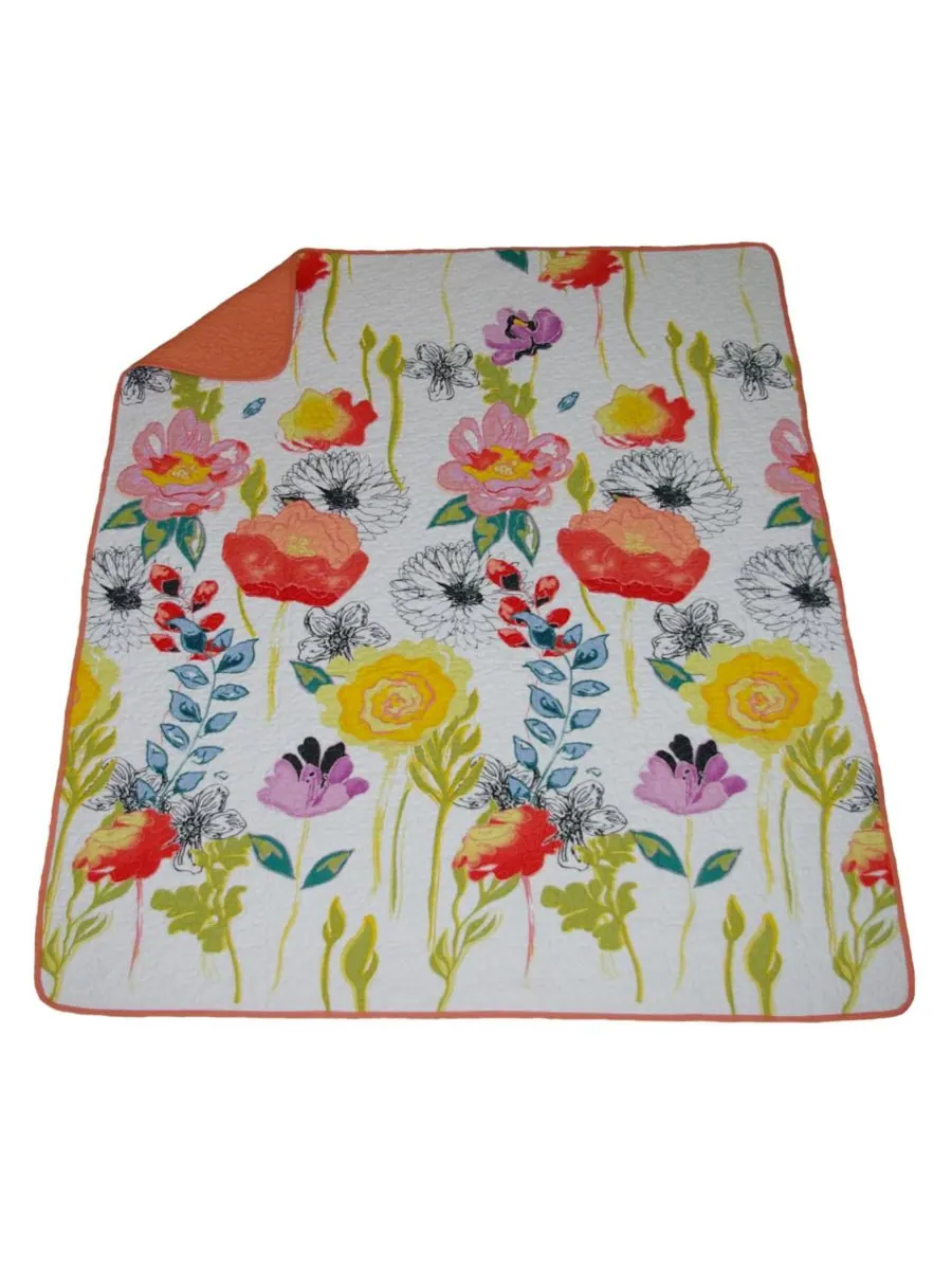 Плед «Акварельная мечта», 50 x 60 дюймов Greenland Home Fashions — изображение 3 из 5, мульти