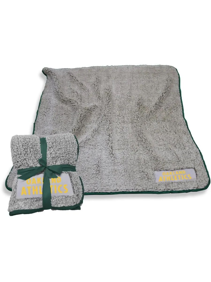 Плед из флиса Frosty Fleece с символикой Oakland Athletics, размер 50 x 60 дюймов Logo Brands,