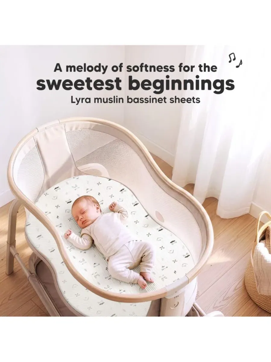 Комплект простыней для кроватки Lyra 2 шт KeaBabies, Nordic — изображение 2 из 9