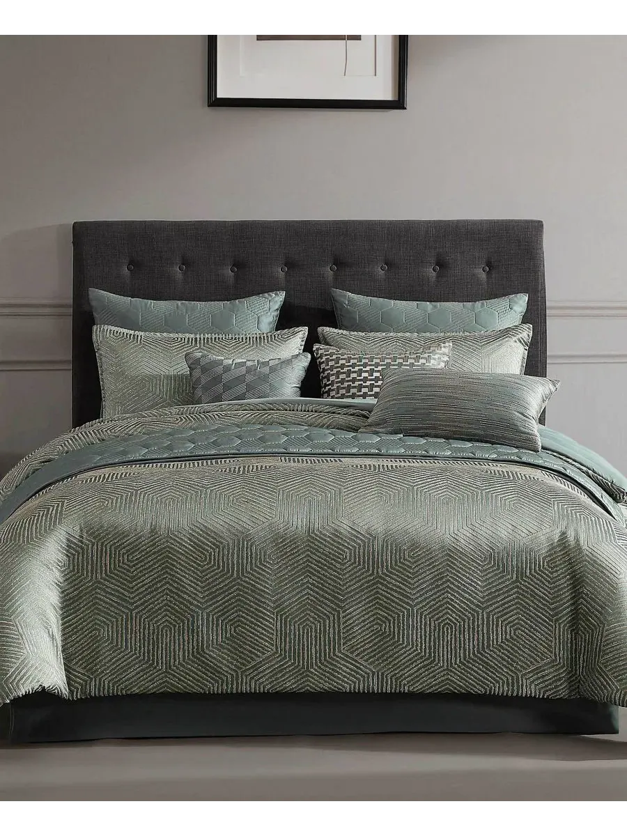 Комплект стеганого покрывала Hendrix Jacquard, 10 предметов, King Riverbrook Home