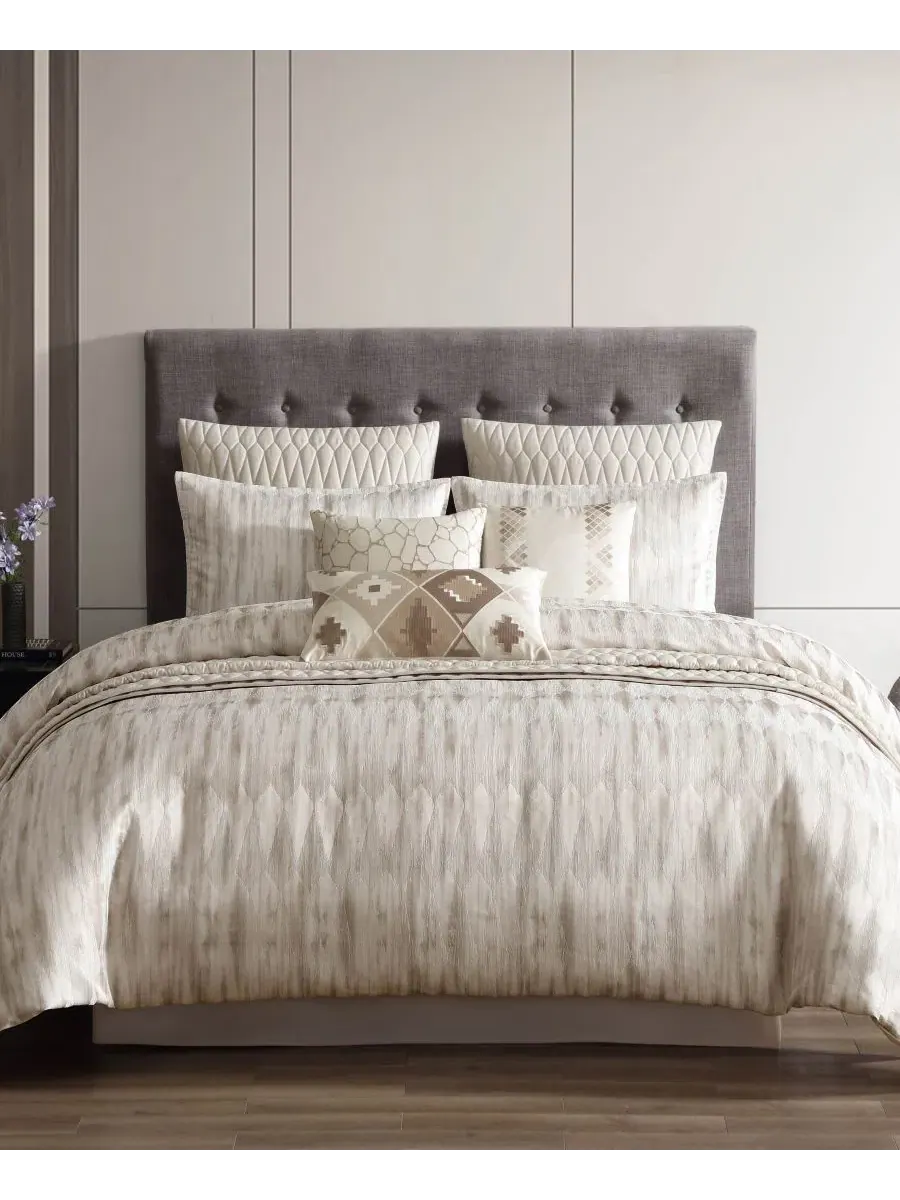 Комплект постельного белья с жаккардовым узором Milan Jacquard, 10 предметов, King Riverbrook Home