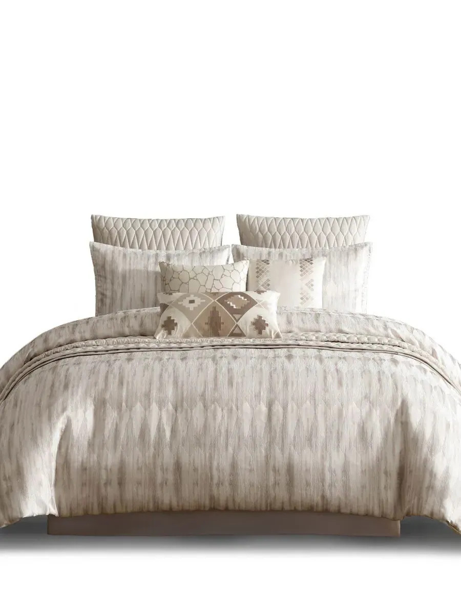 Комплект постельного белья с жаккардовым узором Milan Jacquard, 10 предметов, King Riverbrook Home — изображение 2 из 9