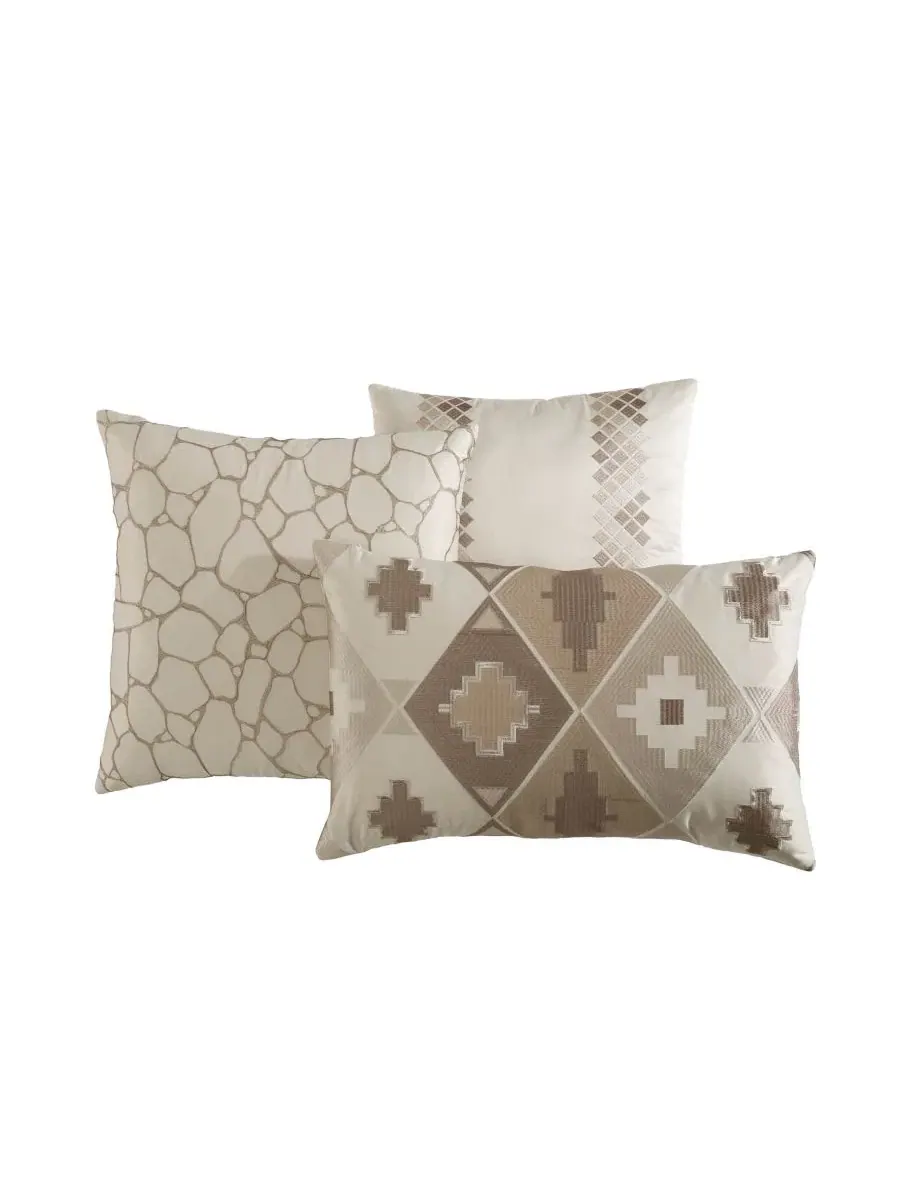 Комплект постельного белья с жаккардовым узором Milan Jacquard, 10 предметов, King Riverbrook Home — изображение 6 из 9