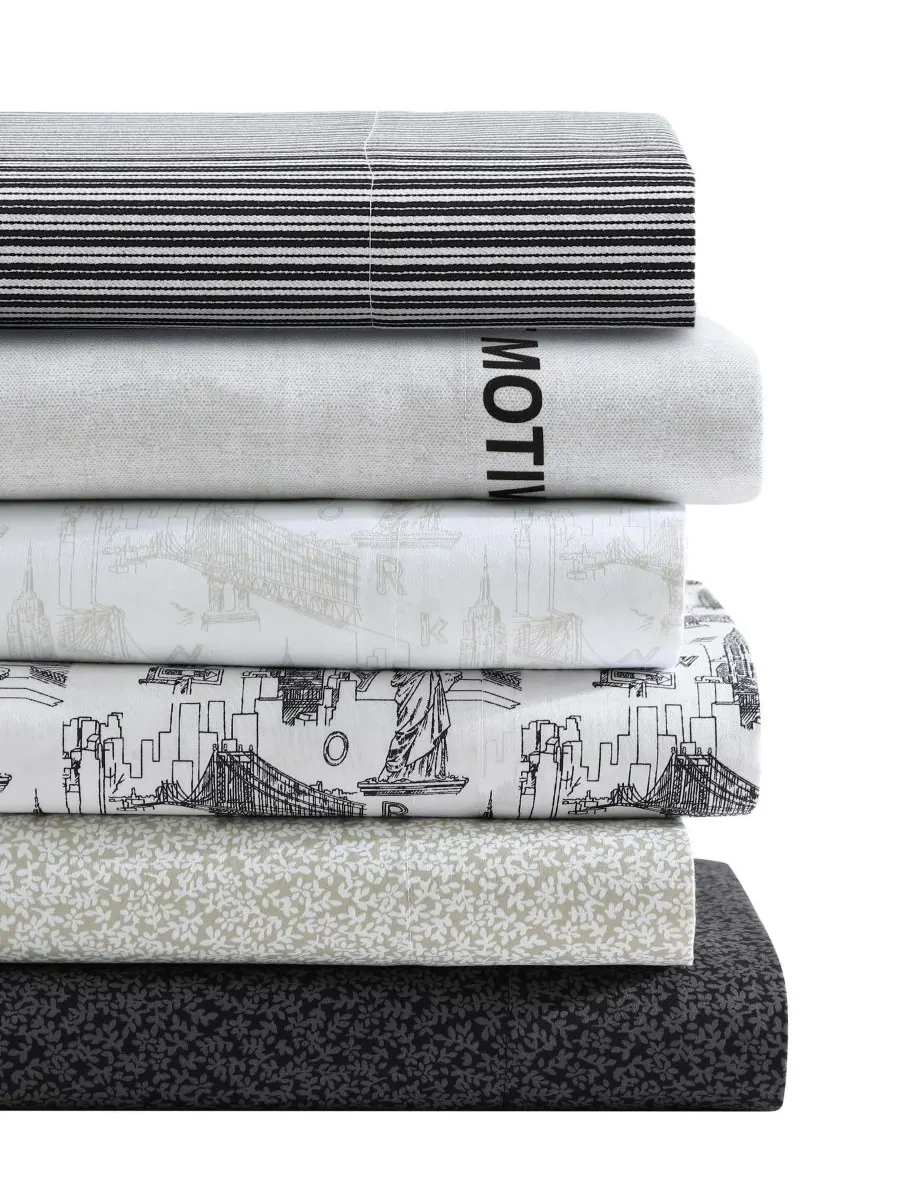Комплект постельного белья из микрофибры, 6 предметов, размер Queen Kenneth Cole New York, Twill — изображение 6 из 8