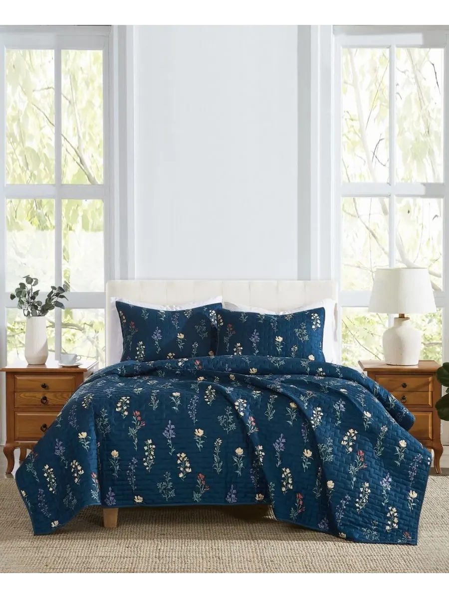Комплект стеганого покрывала Avery Floral 2-предметный, Twin/Twin XL Cannon
