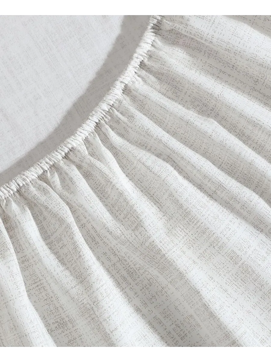 Комплект постельного белья из атласной хлопчатобумажной ткани с принтом Vera Wang, белый, размер — изображение 2 из 7