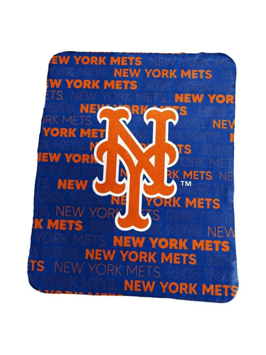 Классический флисовый плед New York Mets размером 127 x 152 см Logo Brands