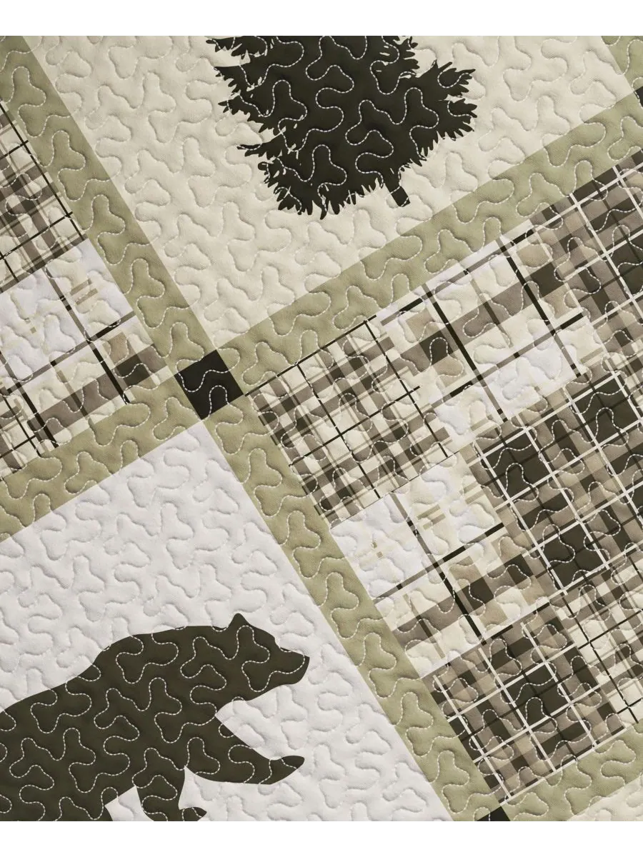 Комплект постельного белья Rustic Lodge All-Season из 3 предметов Linery & Co, цвет stonehurst — изображение 3 из 10