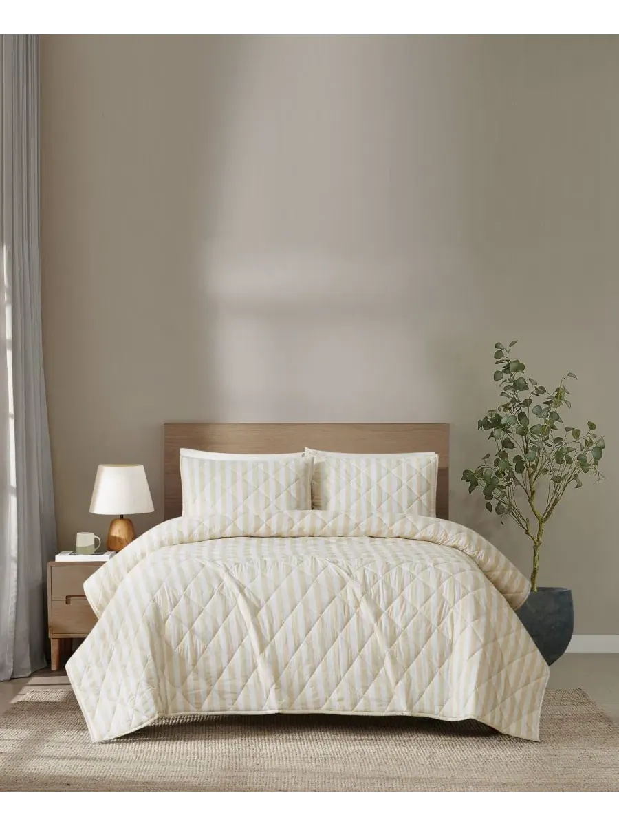 Комплект стеганого покрывала Levi Stripe, 3 предмета, Full/Queen Brooklyn Loom