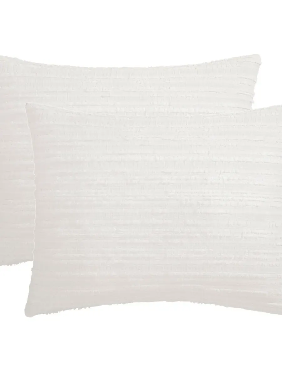 Комплект стеганого одеяла с подушками Oslo Stripe, Full/Queen Salt Life — изображение 4 из 5, белый