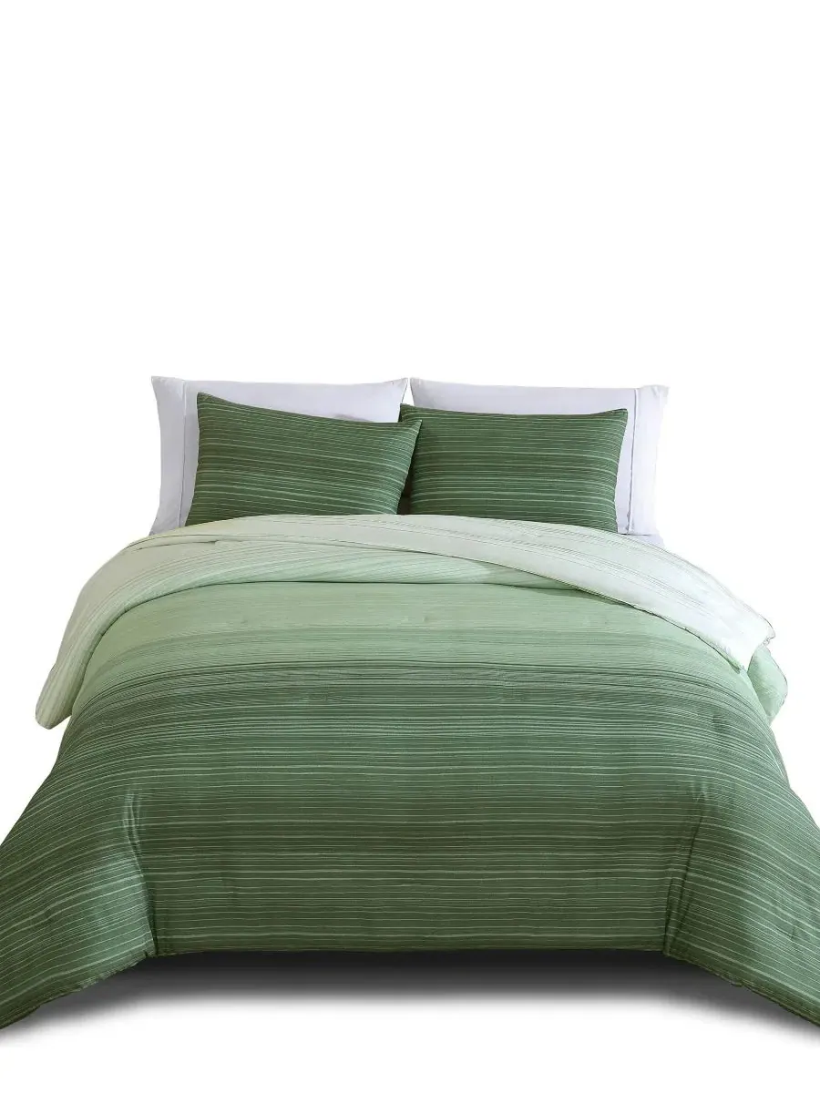 Комплект стеганого одеяла Kai Reversible Riverbrook Home — изображение 2 из 6, зеленый