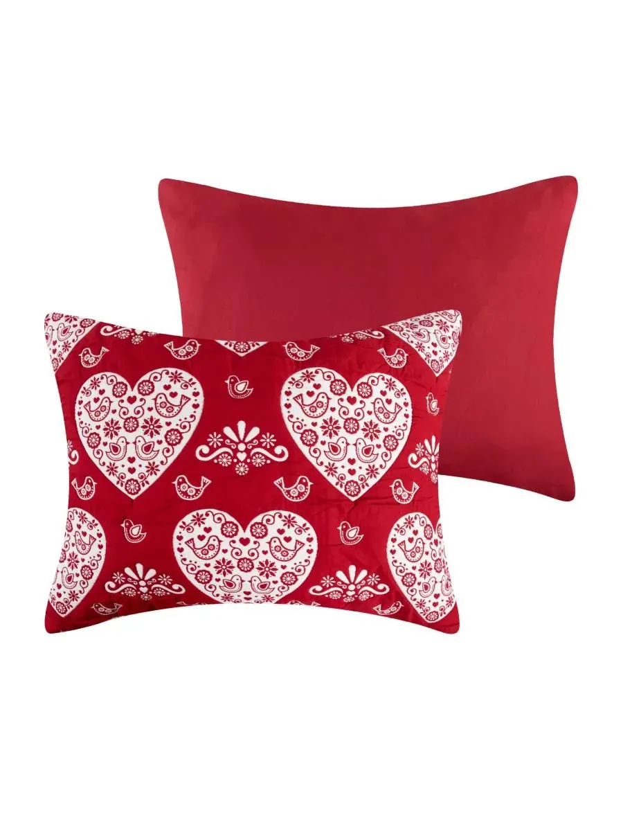 Комплект из двух предметов: покрывало Lovebirds Woven Matelasse, размер Twin Greenland Home Fashions — изображение 6 из 7