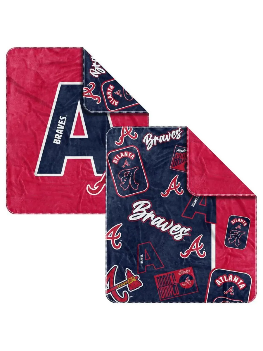 Плед Dream Weave с символикой команды Atlanta Braves, размер 50 x 60 дюймов Logo Brands