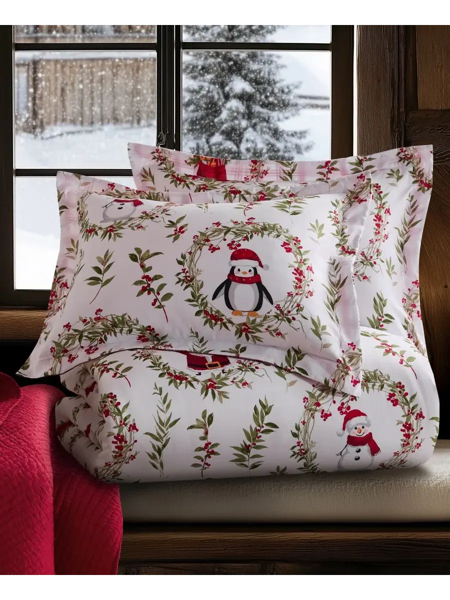 Комплект стеганого одеяла с наволочками Pine and Plaid Levtex Home — изображение 2 из 5, мульти