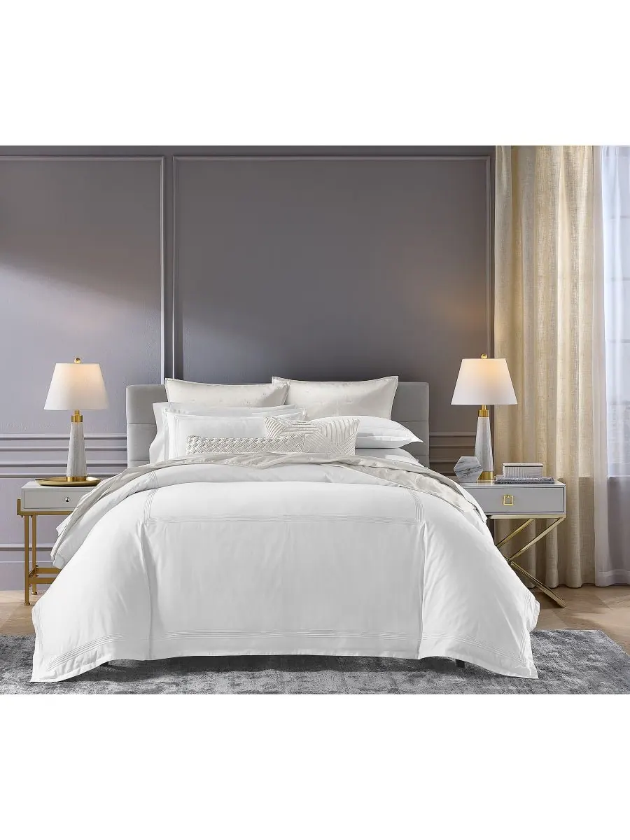 Комплект постельного белья Linea с плотностью 680 нитей, размер Full/Queen Hotel Collection — изображение 9 из 9, белый