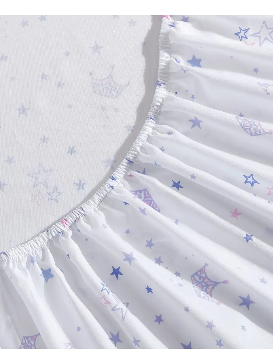Комплект постельного белья из микрофибры, 4 предмета, размер Queen Laura Ashley, цвет dancing stars — изображение 2 из 4