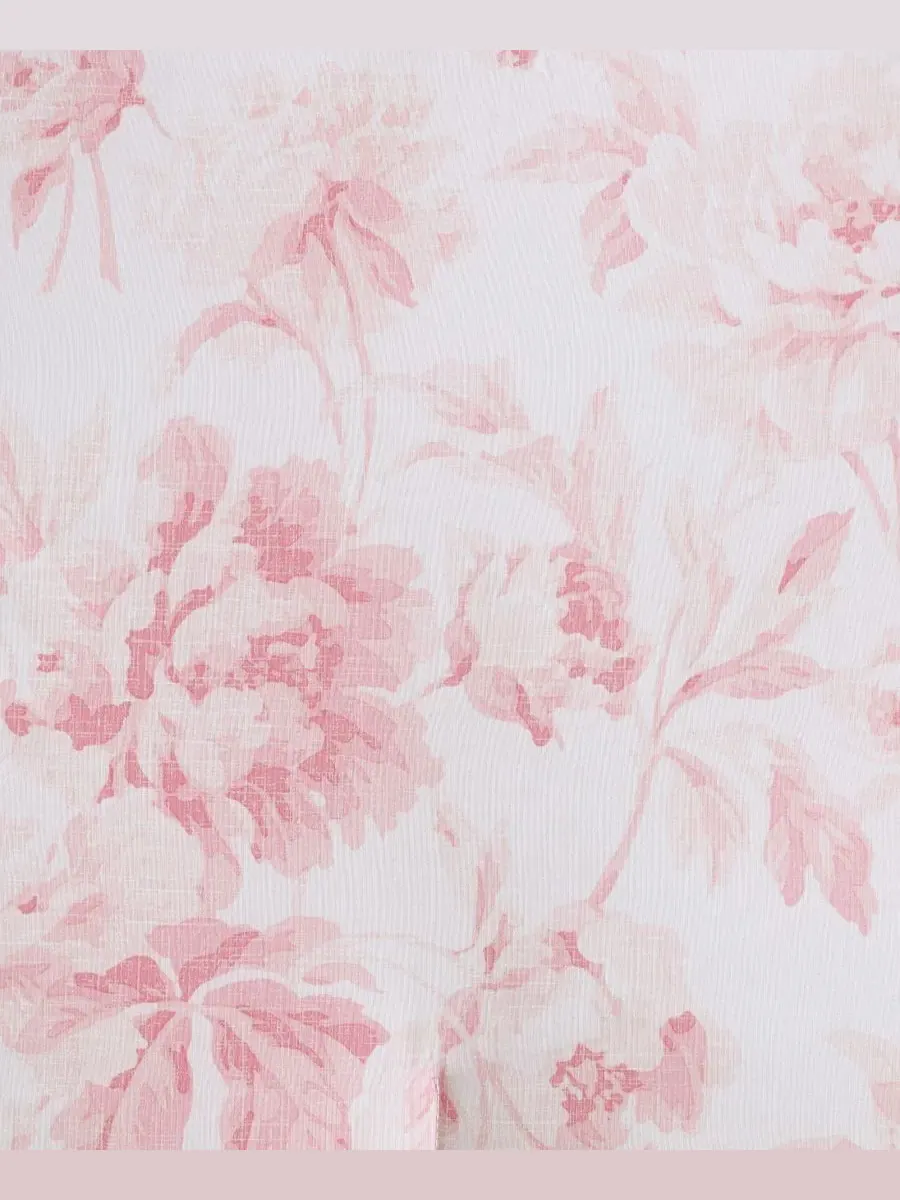 Комплект постельного белья Anja Textured Toile, 2 предмета, размер Twin Laura Ashley — изображение 5 из 6, розовый