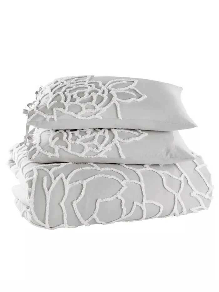 Полный комплект одеял Chenille Rose/Queen Peri Home — изображение 5 из 6, серый