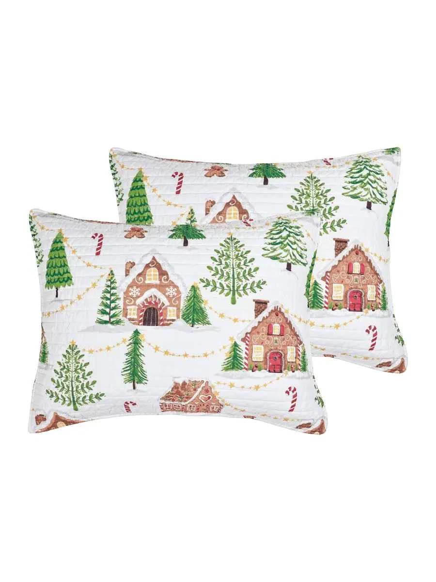 Наволочка Gingerbread Village, 2 шт., стандарт Levtex Home