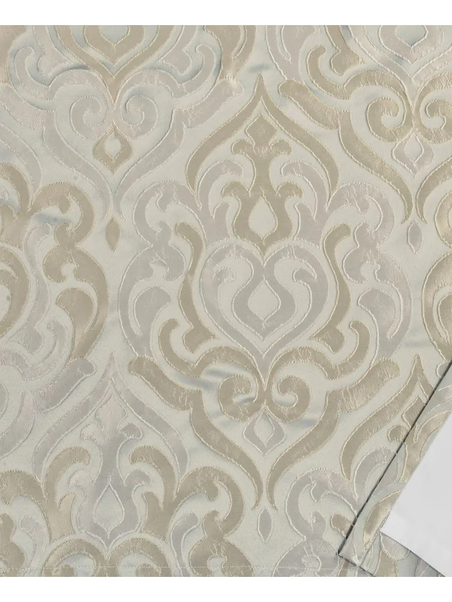 Комплект постельного белья Calmfield Damask из 3 предметов, размер Full/Queen Royal Court — изображение 4 из 5, голубой