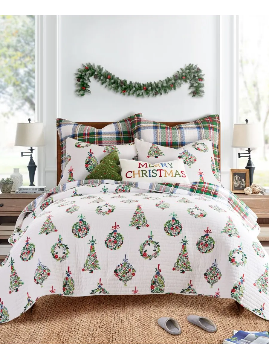 Двусторонний комплект постельного белья Festive Baubles (2 предмета), размер Twin/Twin XL Levtex