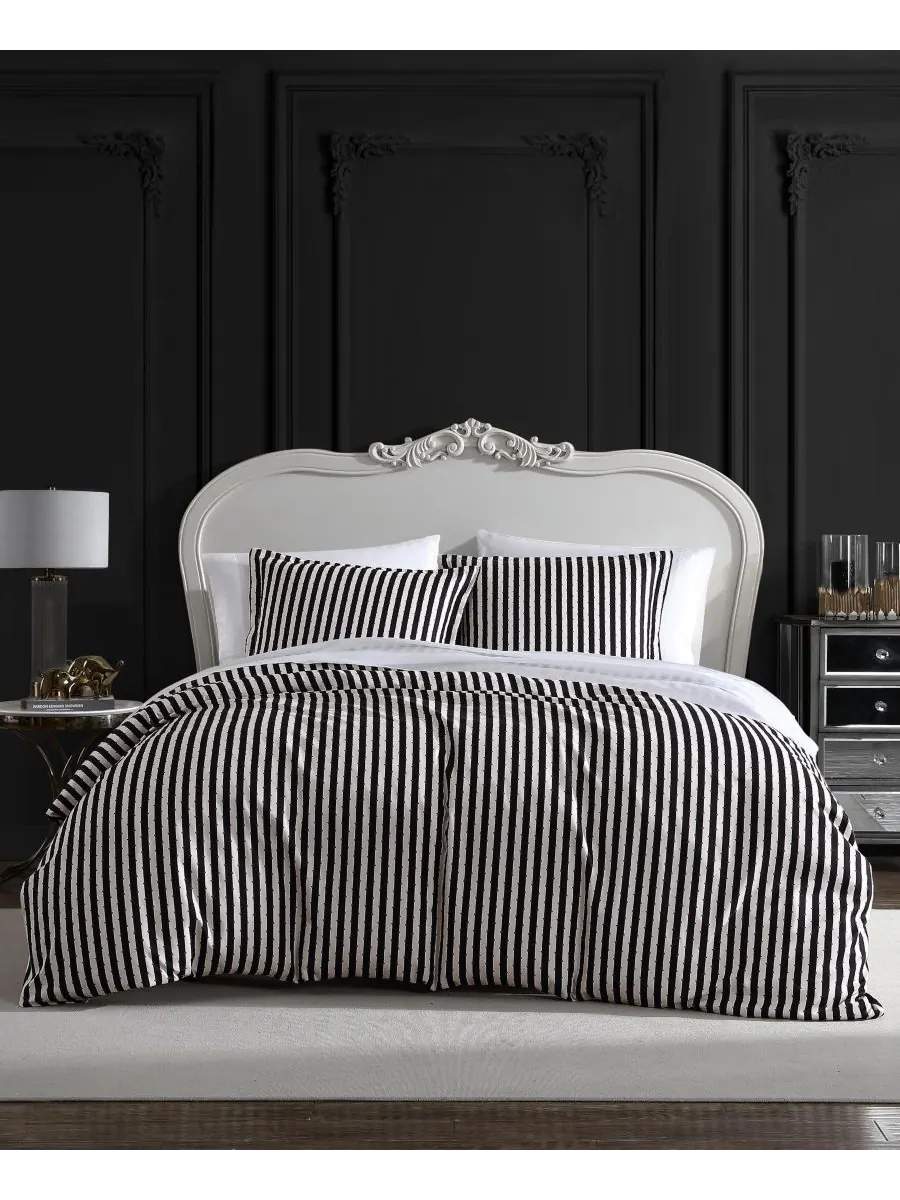 Комплект постельного белья Wonderland Stripe из 3 предметов, размер Full/Queen Betsey Johnson