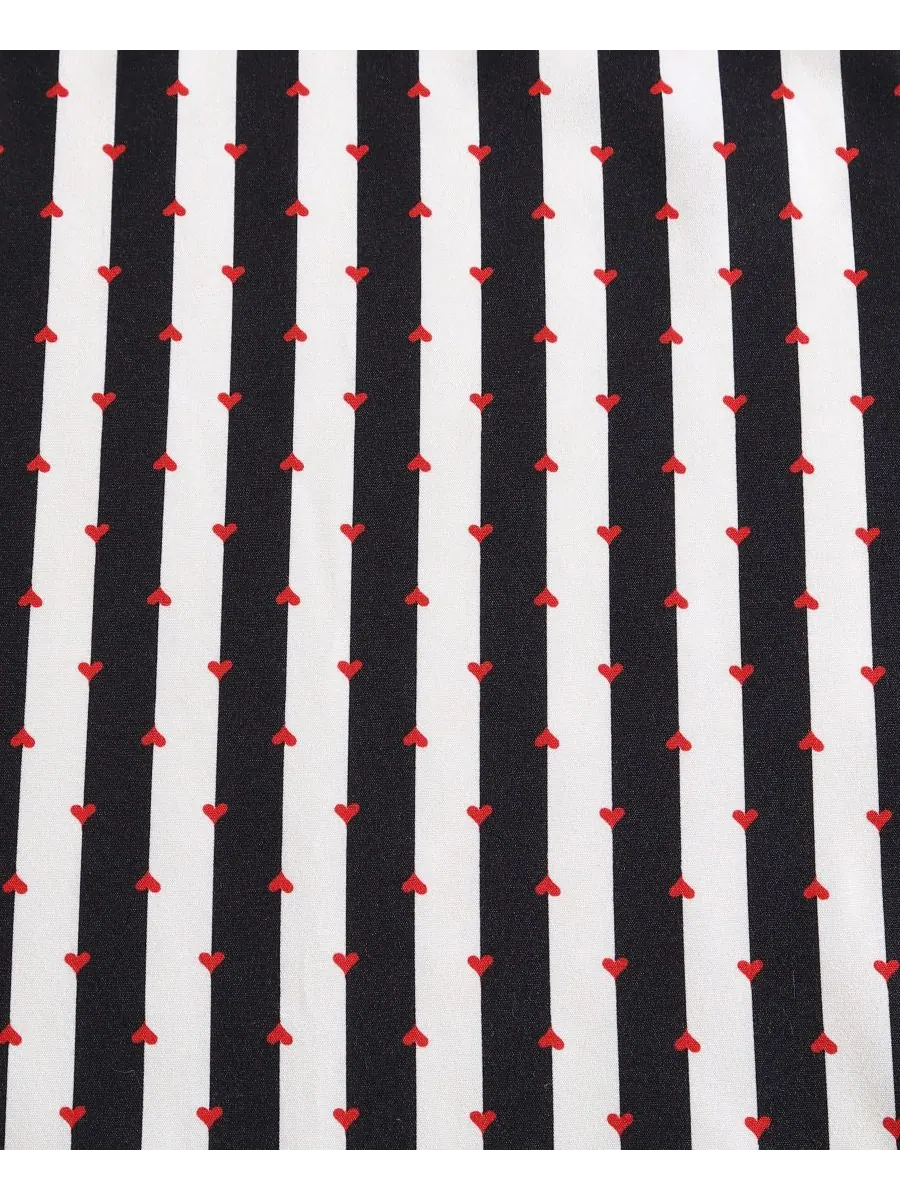 Комплект постельного белья Wonderland Stripe из 3 предметов, размер Full/Queen Betsey Johnson — изображение 4 из 6, черный