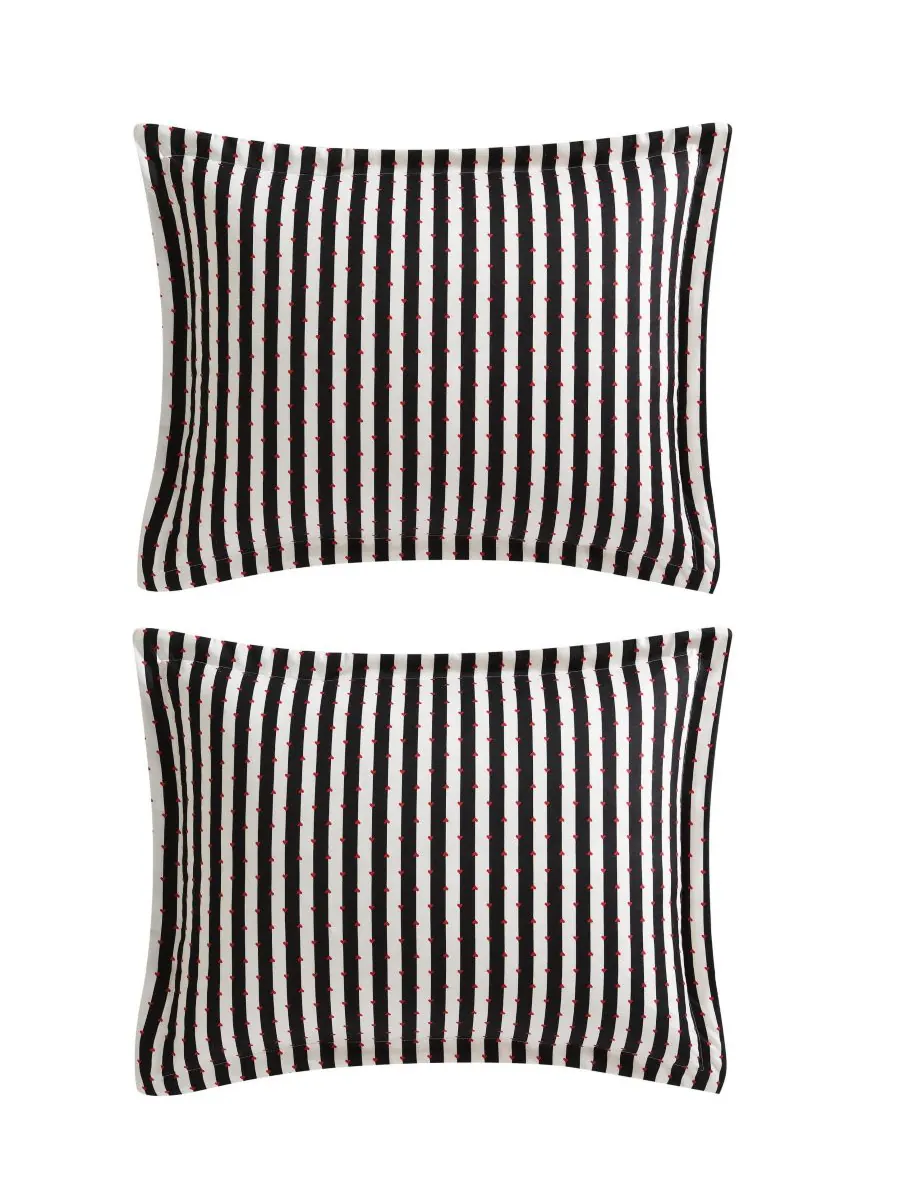 Комплект постельного белья Wonderland Stripe из 3 предметов, размер Full/Queen Betsey Johnson — изображение 6 из 6, черный