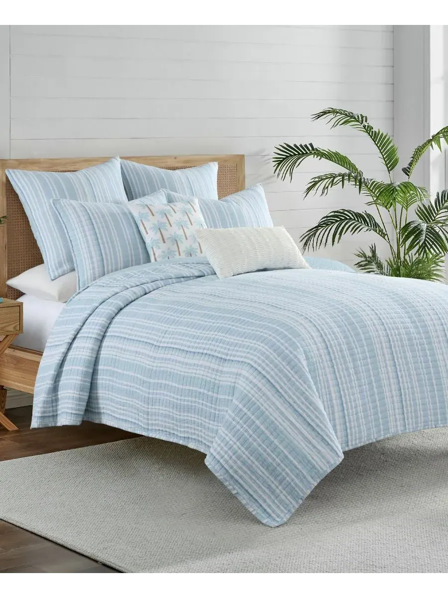 Комплект постельного белья Home Boracay Stripe Muslin Textured из 3 предметов, размер King Levtex