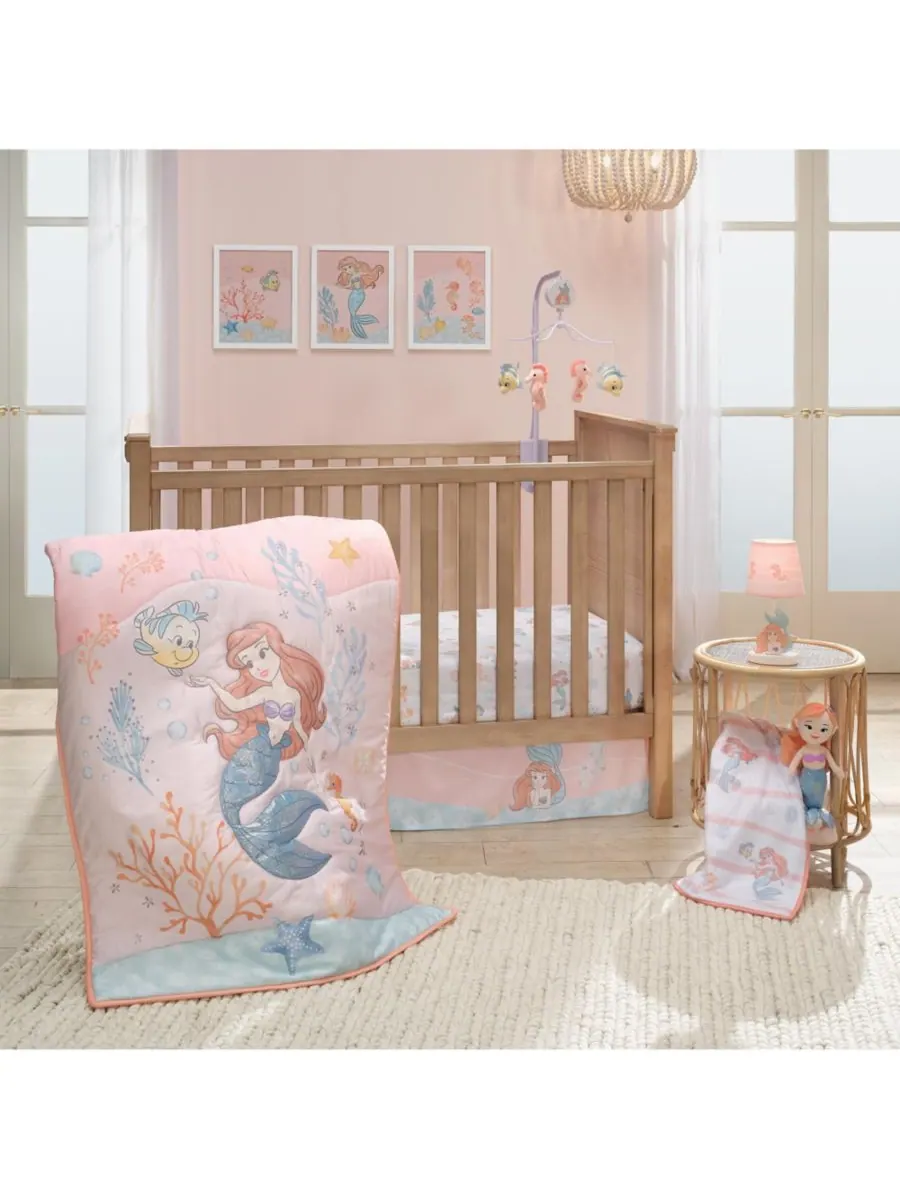 Комплект постельного белья для детской кроватки Disney Baby «Русалочка» из 3 предметов Bedtime