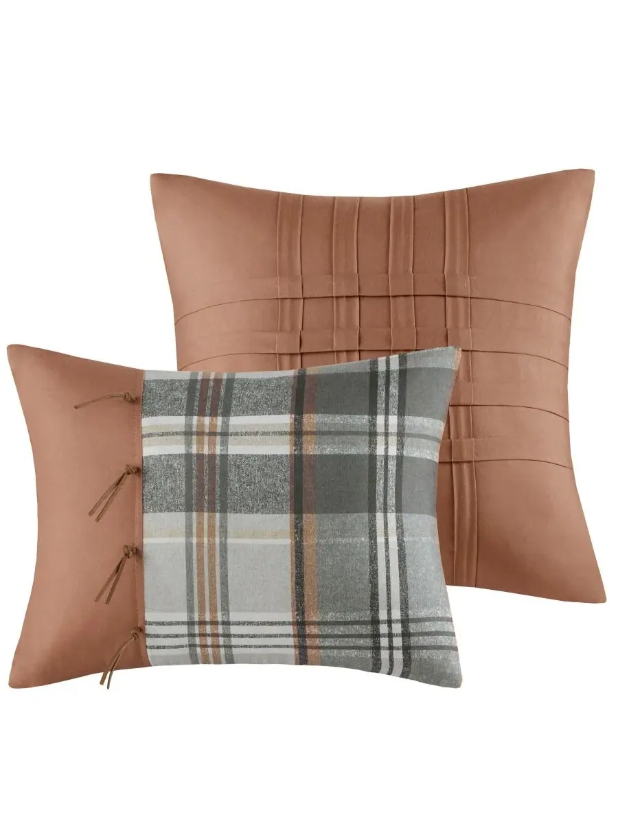 Комплект постельного белья Blake Plaid из 5 предметов, размер Full/Queen Intelligent Design — изображение 2 из 10