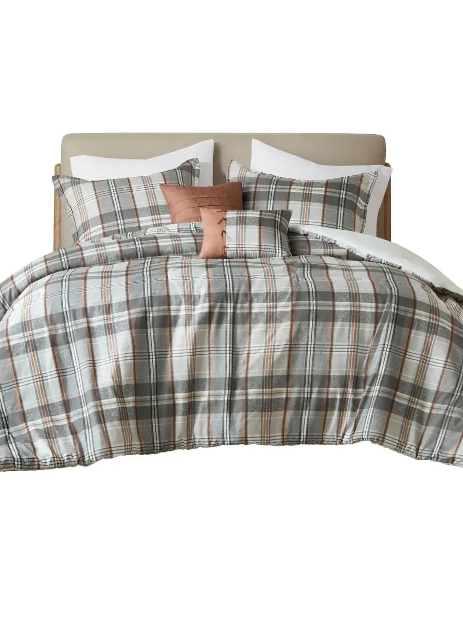 Комплект постельного белья Blake Plaid из 5 предметов, размер Full/Queen Intelligent Design — изображение 9 из 10