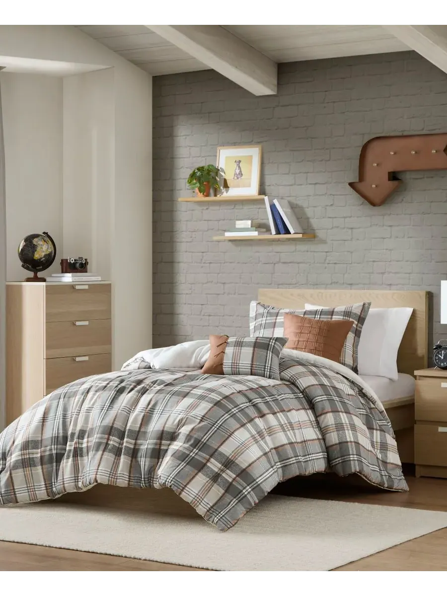 Комплект постельного белья Blake Plaid из 5 предметов, размер Full/Queen Intelligent Design — изображение 10 из 10