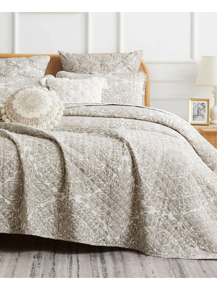 Комплект постельного белья Ashanti из 6 предметов, размер Twin/Twin XL Southshore Fine Linens — изображение 3 из 4, кость