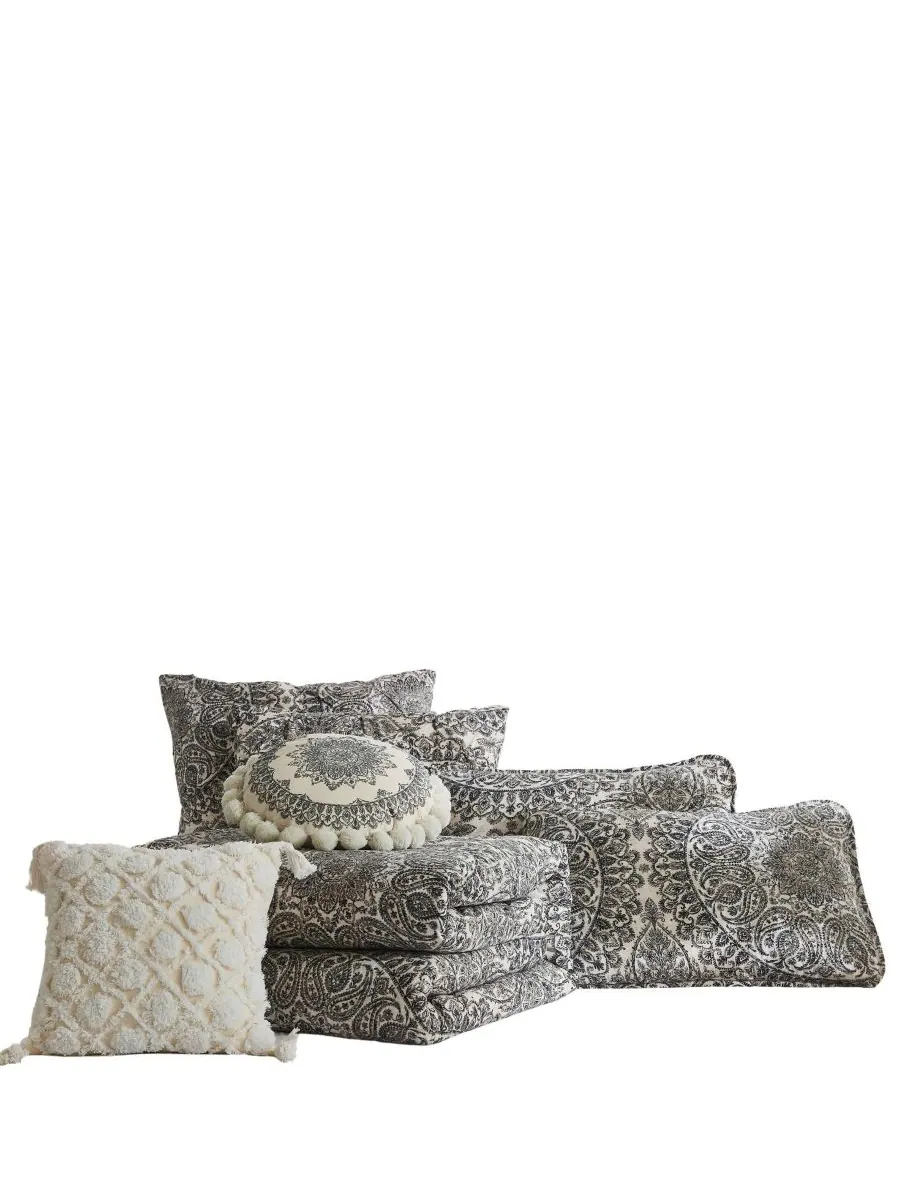 Комплект постельного белья Ashanti из 6 предметов, размер Twin/Twin XL Southshore Fine Linens — изображение 2 из 4, серый