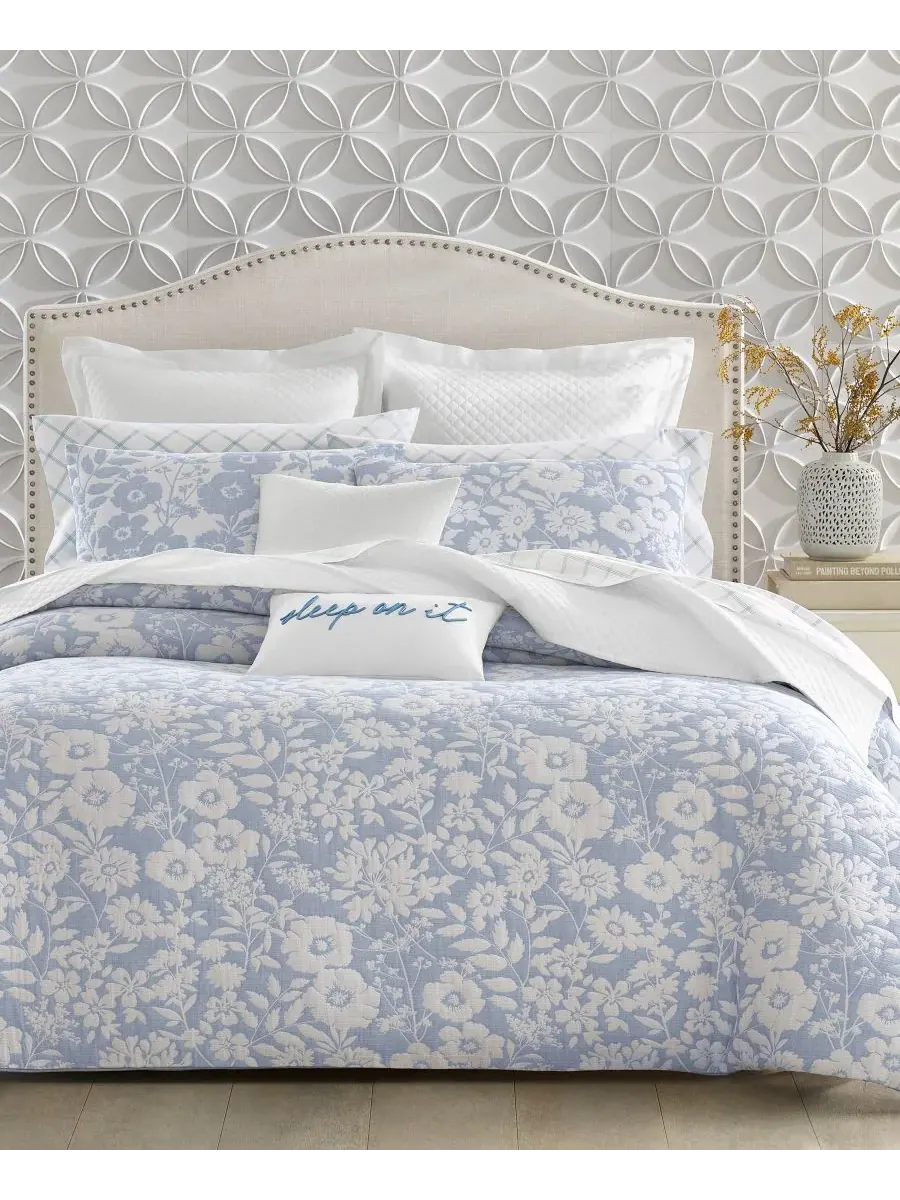 Комплект постельного белья Silhouette Floral, 2 предмета, размер Twin Charter Club