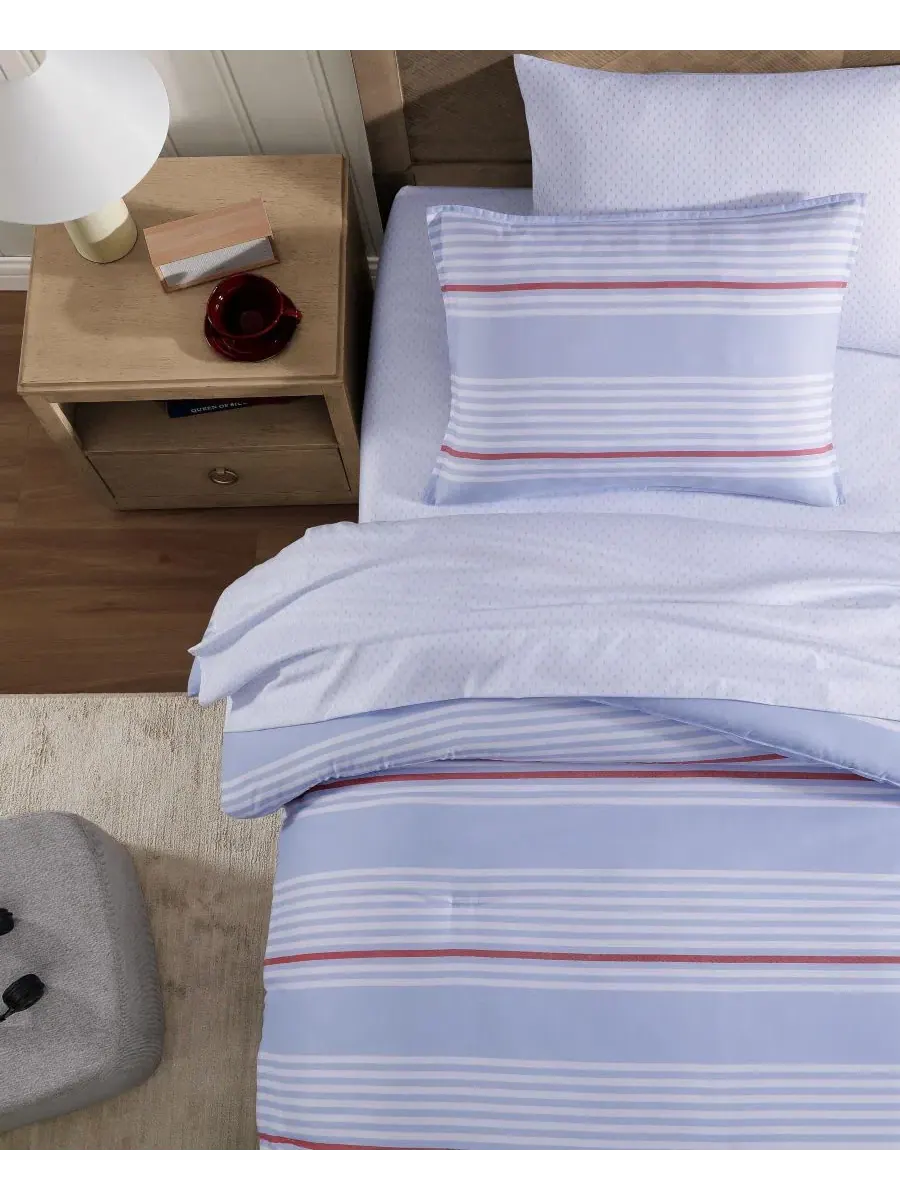 Набор постельного белья Lido Stripe Washed Microfiber 7-Piece Comforter Set Tommy Hilfiger — изображение 3 из 8