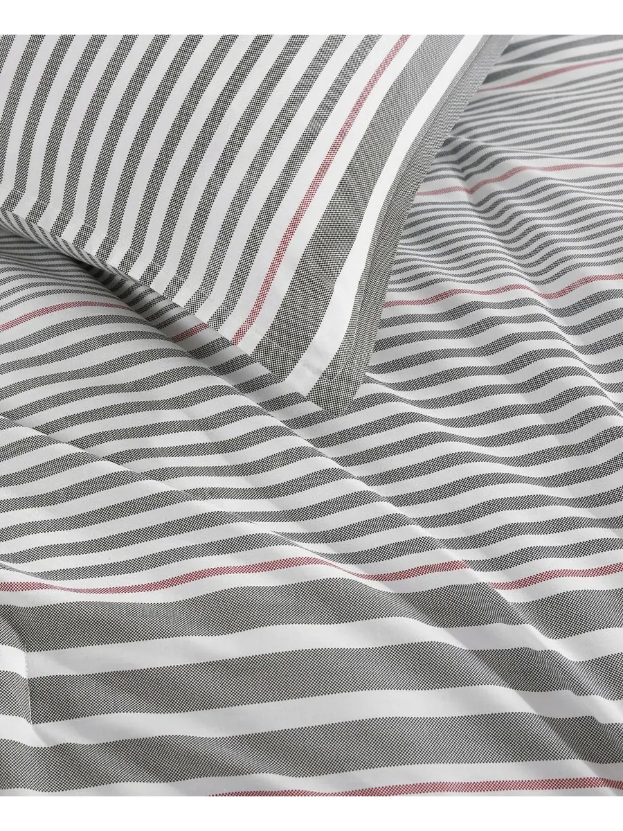 Комплект постельного белья danbury stripe cotton из 3 предметов, размер king Tommy Hilfiger — изображение 5 из 8, серый