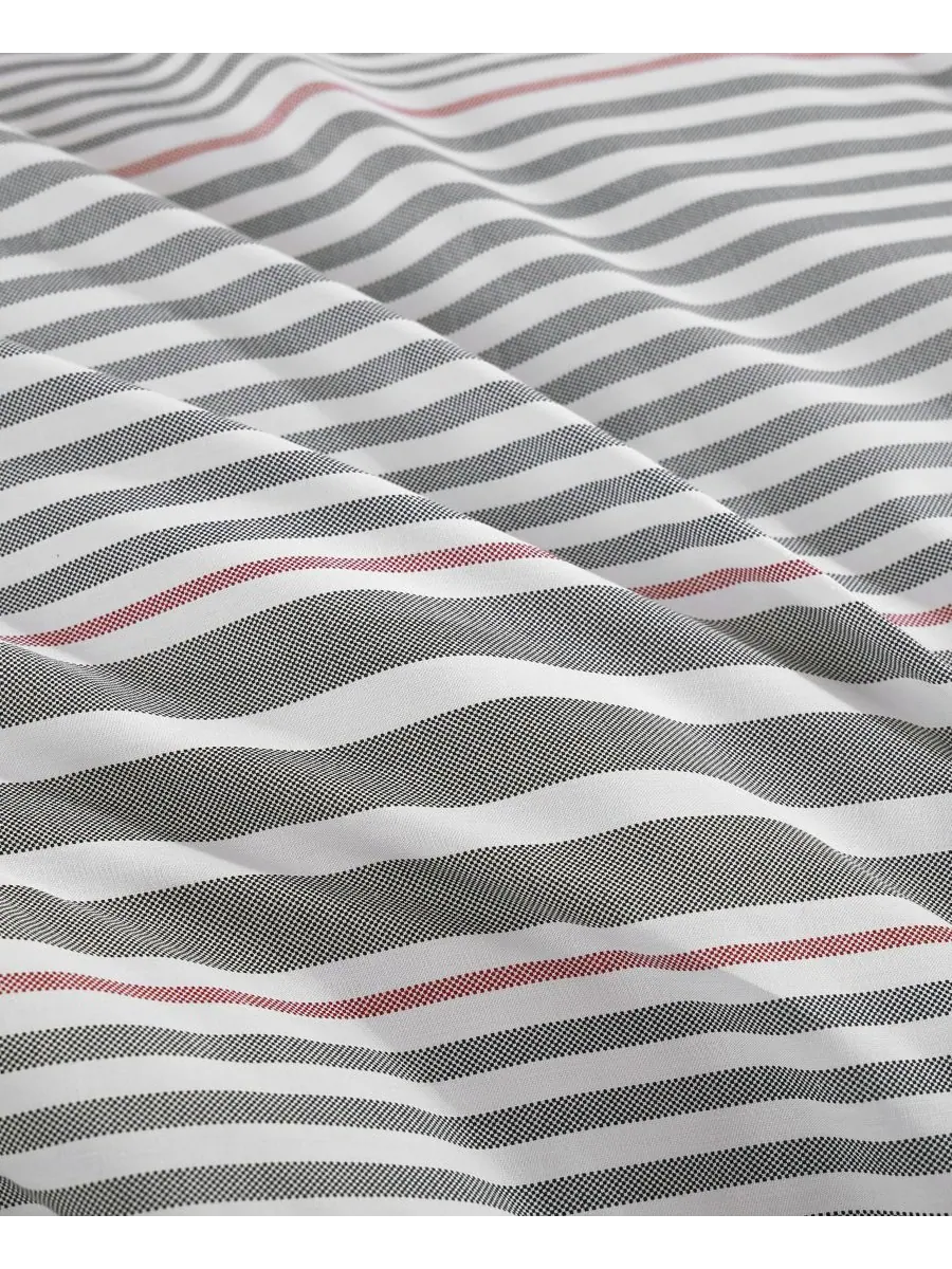 Комплект постельного белья danbury stripe cotton из 3 предметов, размер king Tommy Hilfiger — изображение 6 из 8, серый