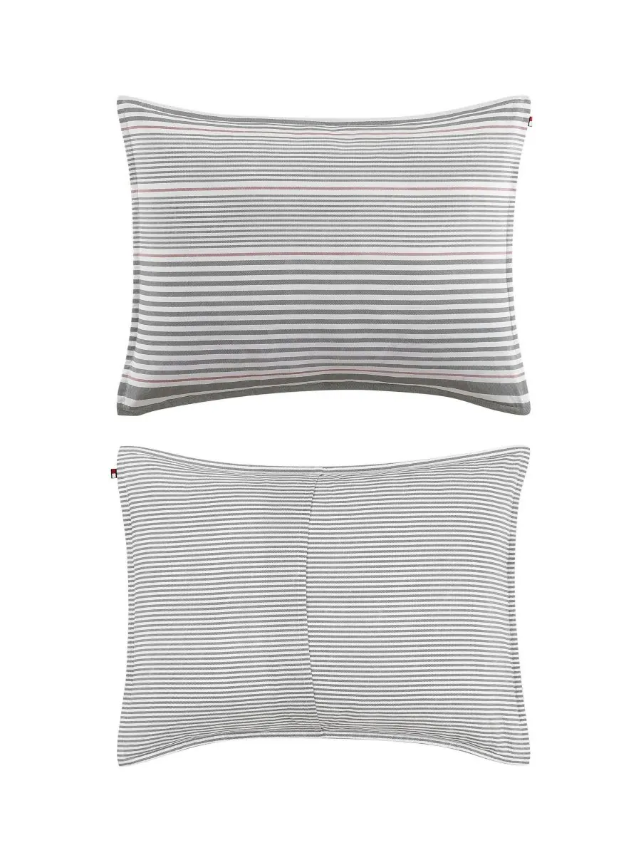 Комплект постельного белья danbury stripe cotton из 3 предметов, размер king Tommy Hilfiger — изображение 8 из 8, серый
