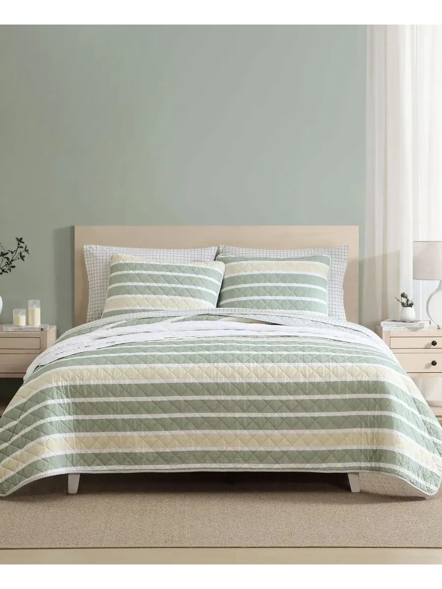 Комплект постельного белья Varadero Stripe из хлопка, двусторонний, 3 предмета, размер King
