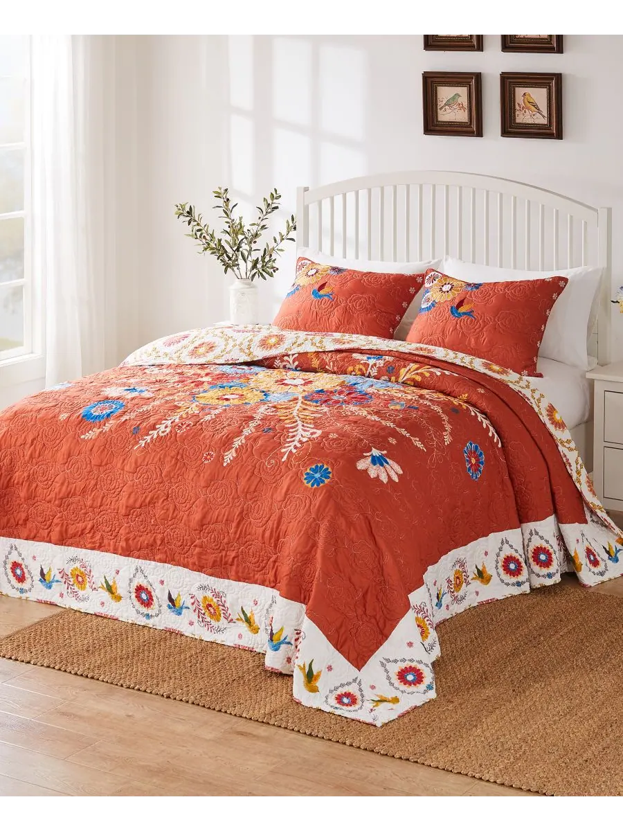 Комплект постельного белья Topanga из 3 предметов, размер King Greenland Home Fashions, пряный
