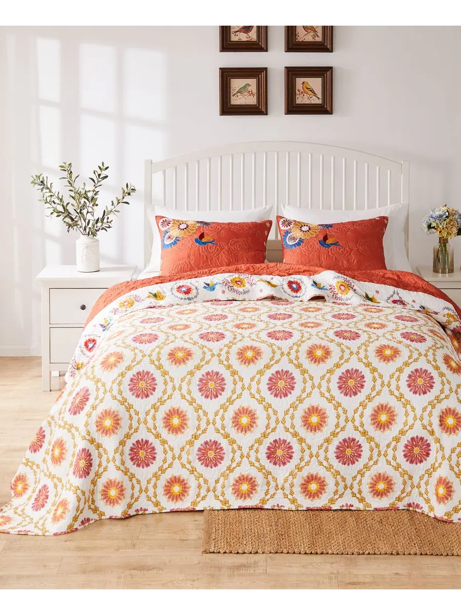 Комплект постельного белья Topanga из 3 предметов, размер King Greenland Home Fashions, пряный — изображение 3 из 5