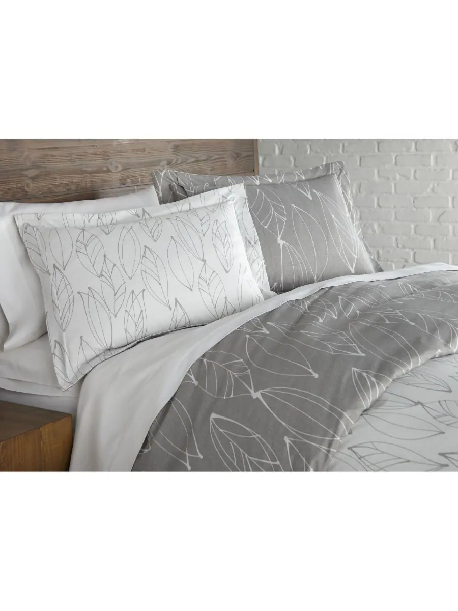 Комплект постельного белья Modern Foliage Ultra Soft, размер King Southshore Fine Linens — изображение 3 из 3, синий