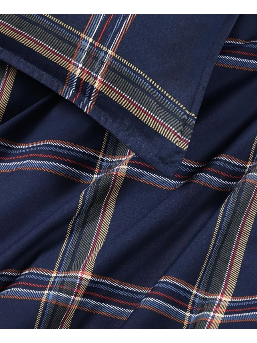 Tommy Hilfiger комплект постельного белья Beacon Plaid хлопковый из 3 предметов размер Full/Queen — изображение 4 из 7, синий