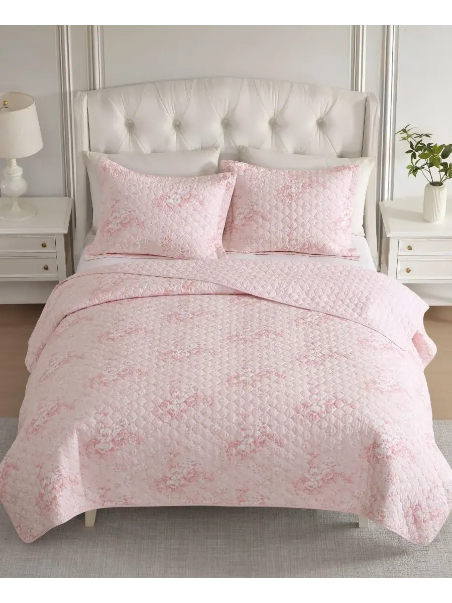 Двусторонний стеганый комплект постельного белья Toile Delightful, 3 предмета, размер Full/Queen — изображение 3 из 8